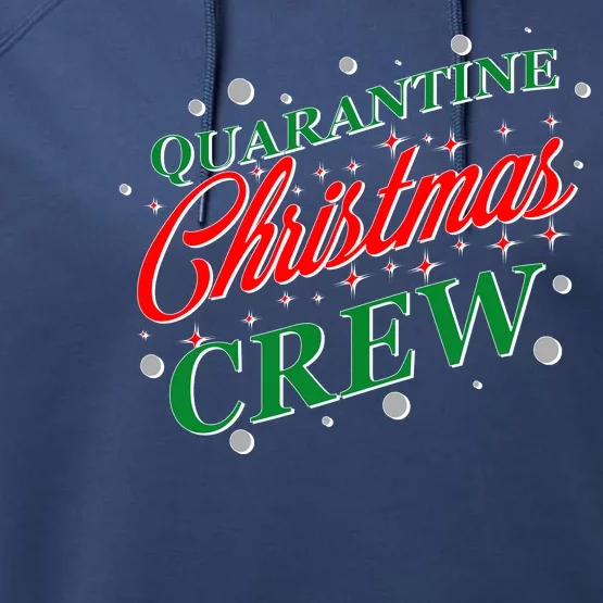 Quarantine Christmas Crew Matching Family Performance Fleece Hoodie