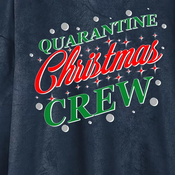 Quarantine Christmas Crew Matching Family Hooded Wearable Blanket