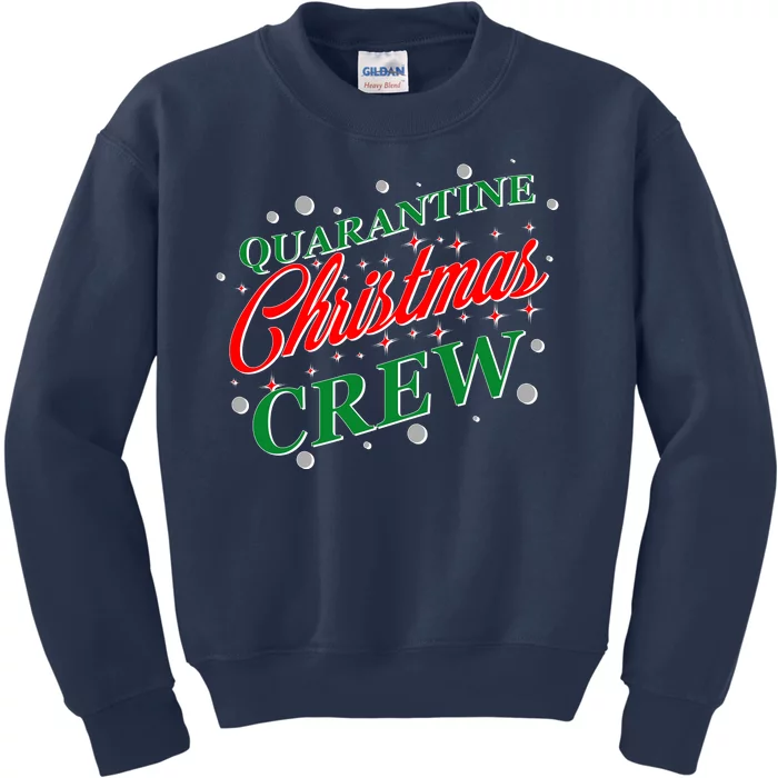 Quarantine Christmas Crew Matching Family Kids Sweatshirt