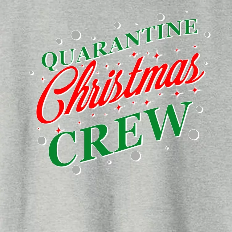 Quarantine Christmas Crew Matching Family Women's Crop Top Tee