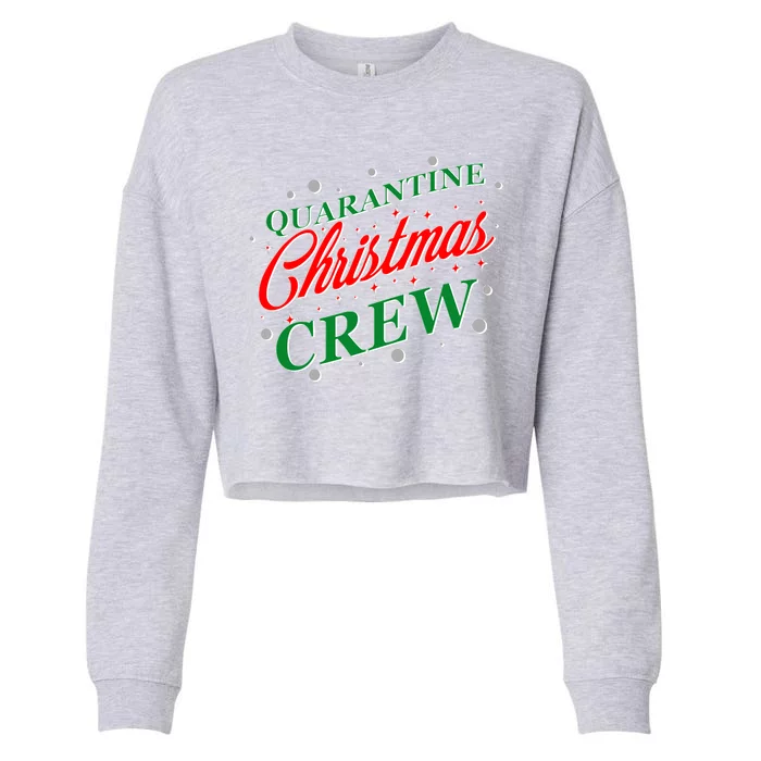 Quarantine Christmas Crew Matching Family Cropped Pullover Crew