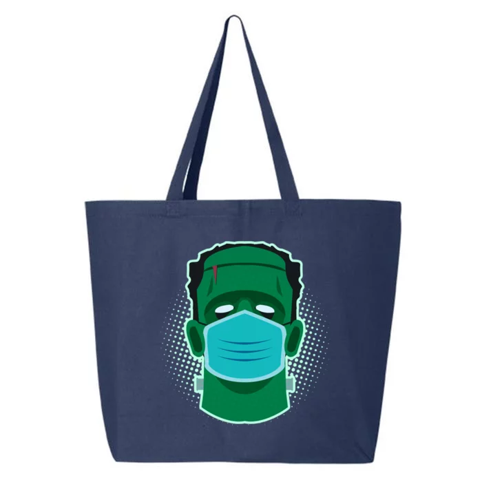 Quarantine Frankenstein With Mask 25L Jumbo Tote