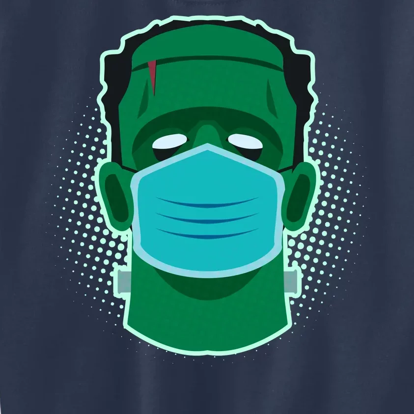 Quarantine Frankenstein With Mask Kids Sweatshirt