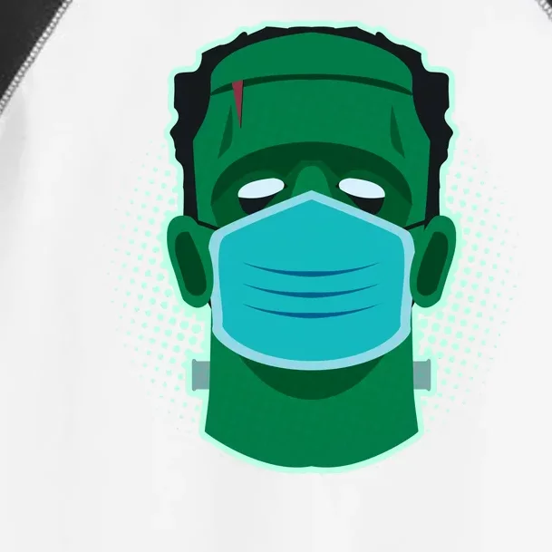 Quarantine Frankenstein With Mask Toddler Fine Jersey T-Shirt