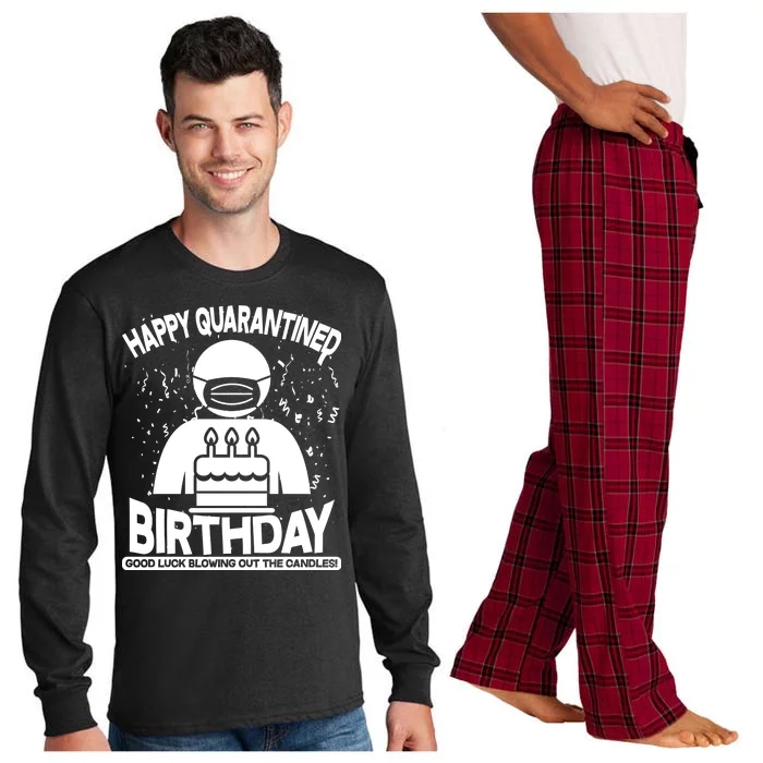 Quarantined Birthday Good Luck Blowing Out The Candles Long Sleeve Pajama Set