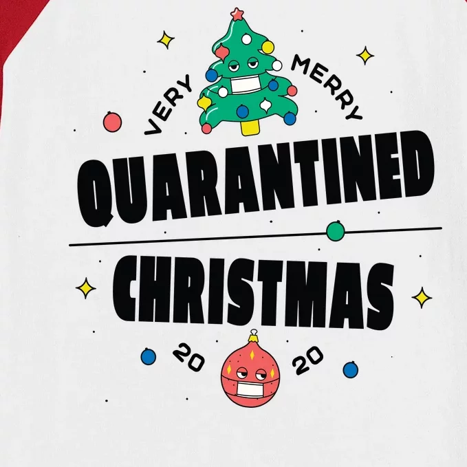 Quarantined Christmas Baseball Sleeve Shirt