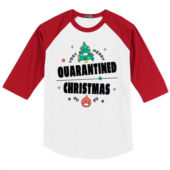 Quarantined Christmas Baseball Sleeve Shirt