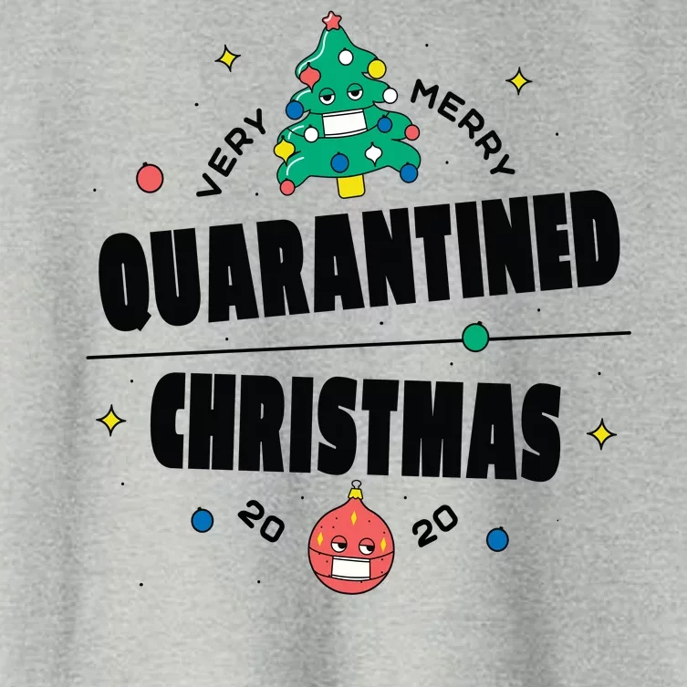 Quarantined Christmas Women's Crop Top Tee