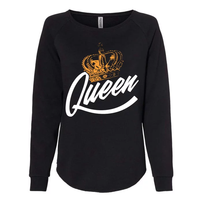 Queen Gold Crown Womens California Wash Sweatshirt