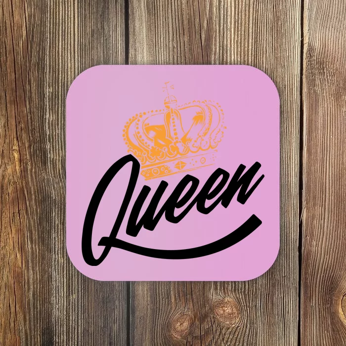 Queen Gold Crown Coaster