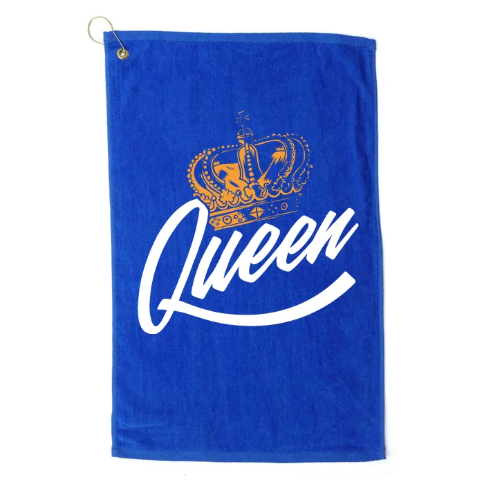 Queen Gold Crown Platinum Collection Golf Towel