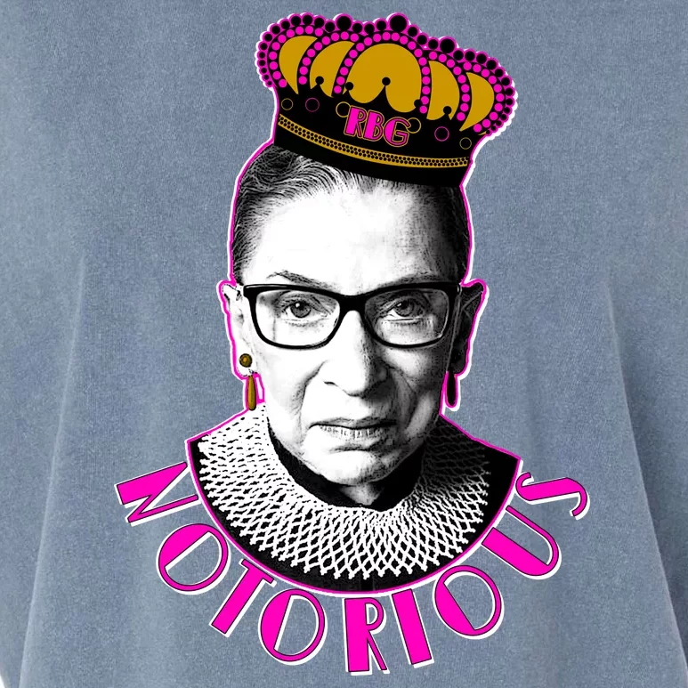 Queen Notorious RBG Ruth Bader Ginsburg Tribute Garment-Dyed Women's Muscle Tee