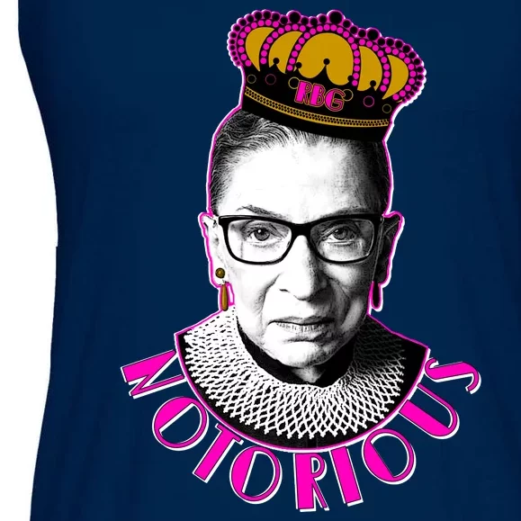 Queen Notorious RBG Ruth Bader Ginsburg Tribute Ladies Essential Flowy Tank