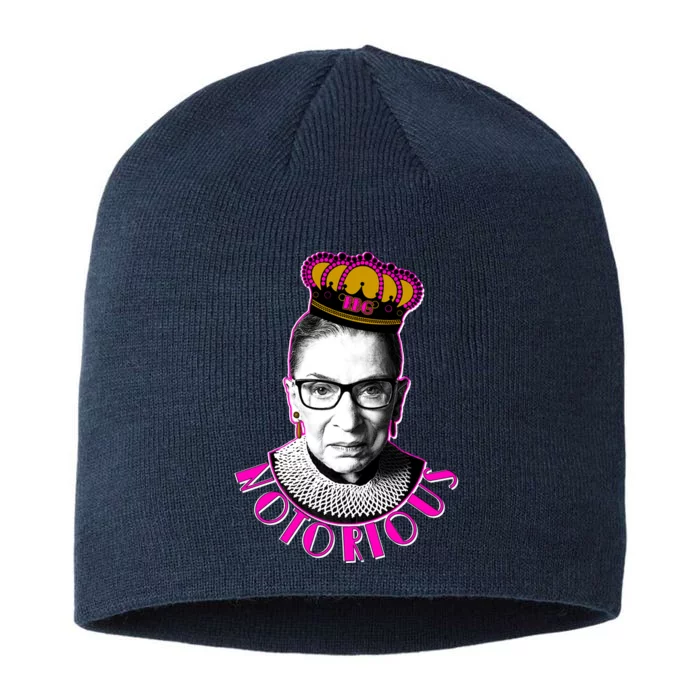 Queen Notorious RBG Ruth Bader Ginsburg Tribute 8 1/2in Sustainable Knit Beanie