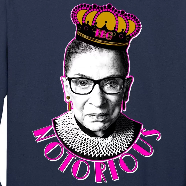 Queen Notorious RBG Ruth Bader Ginsburg Tribute Tall Long Sleeve T-Shirt