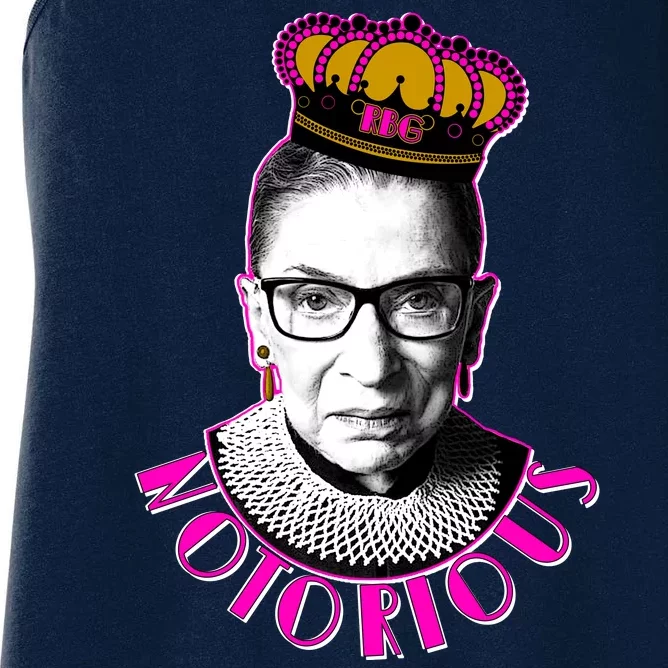 Queen Notorious RBG Ruth Bader Ginsburg Tribute Women's Racerback Tank