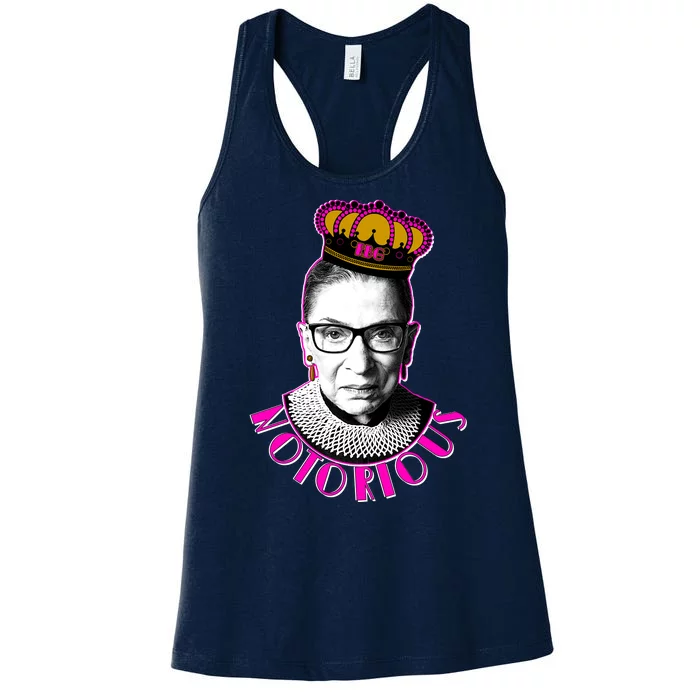 Queen Notorious RBG Ruth Bader Ginsburg Tribute Women's Racerback Tank