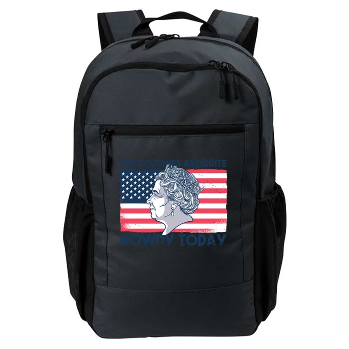 Queen Of England American Flag Daily Commute Backpack