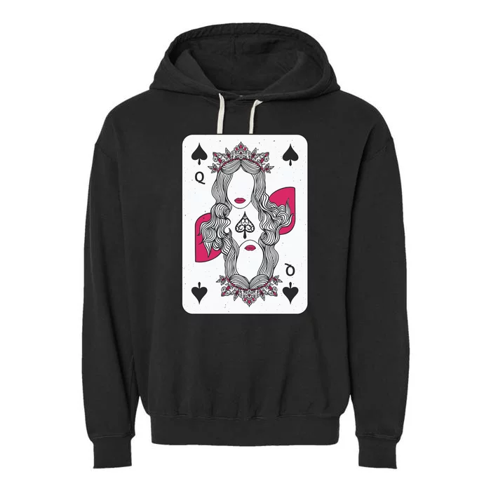 Queen Of Spades Garment-Dyed Fleece Hoodie