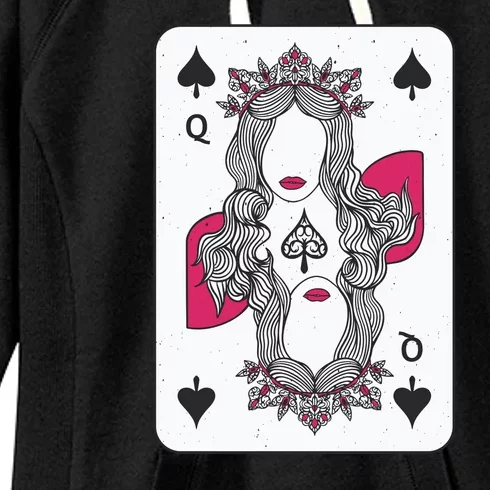 Queen Of Spades Women's Fleece Hoodie