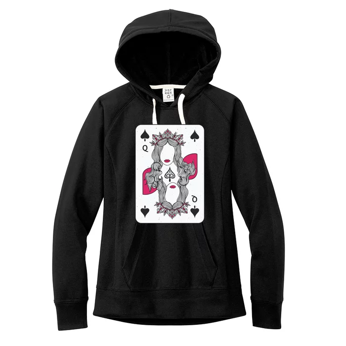 Queen Of Spades Women's Fleece Hoodie