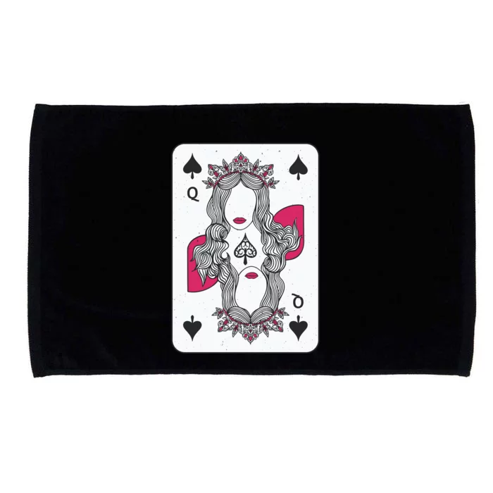 Queen Of Spades Microfiber Hand Towel