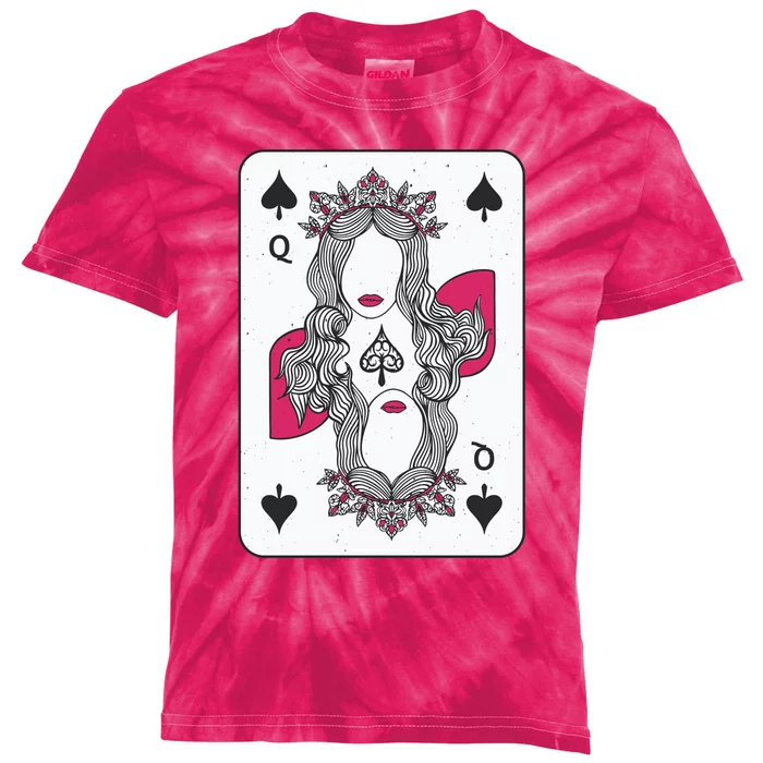 Queen Of Spades Kids Tie-Dye T-Shirt