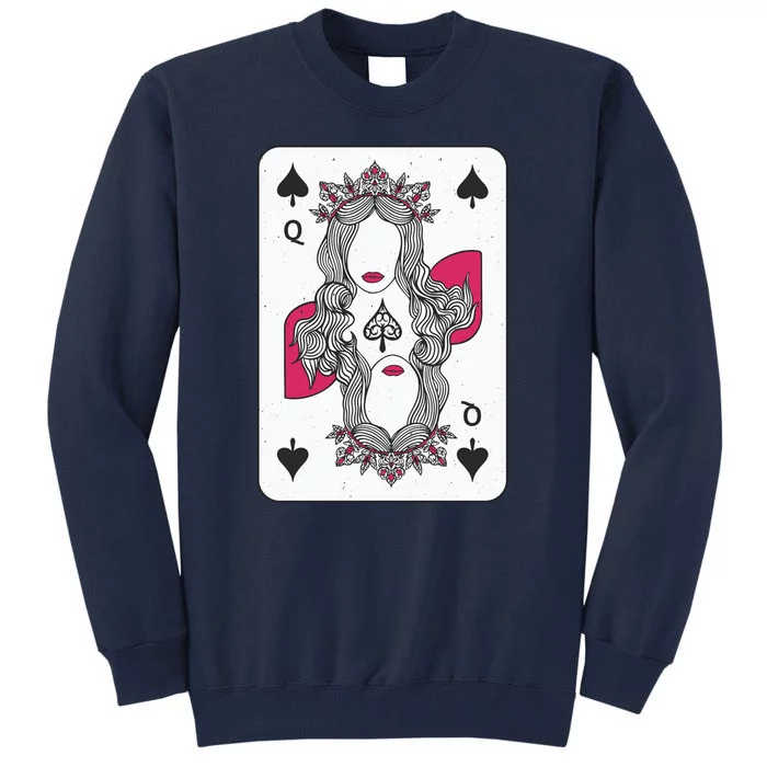 Queen Of Spades Tall Sweatshirt