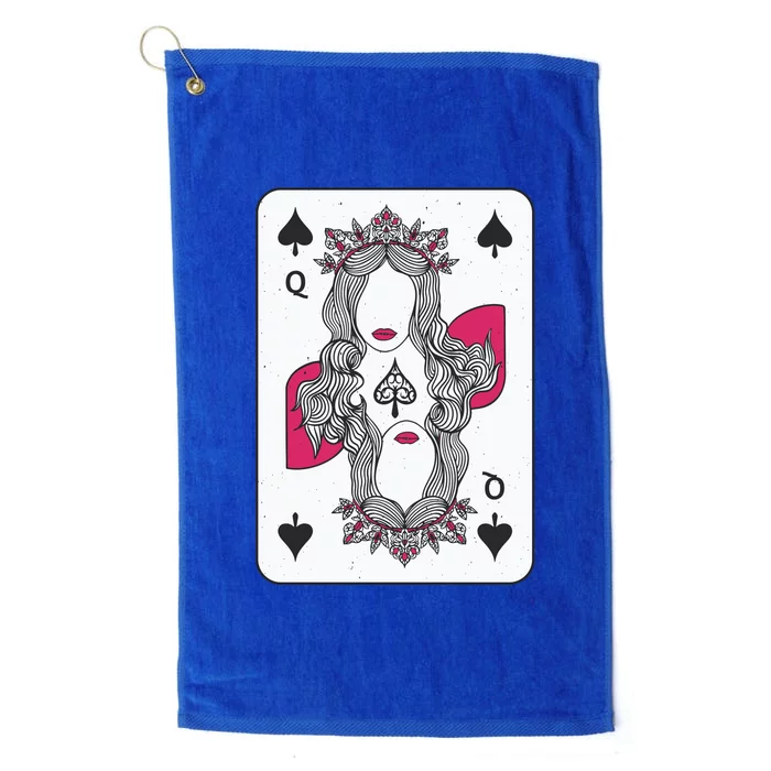 Queen Of Spades Platinum Collection Golf Towel