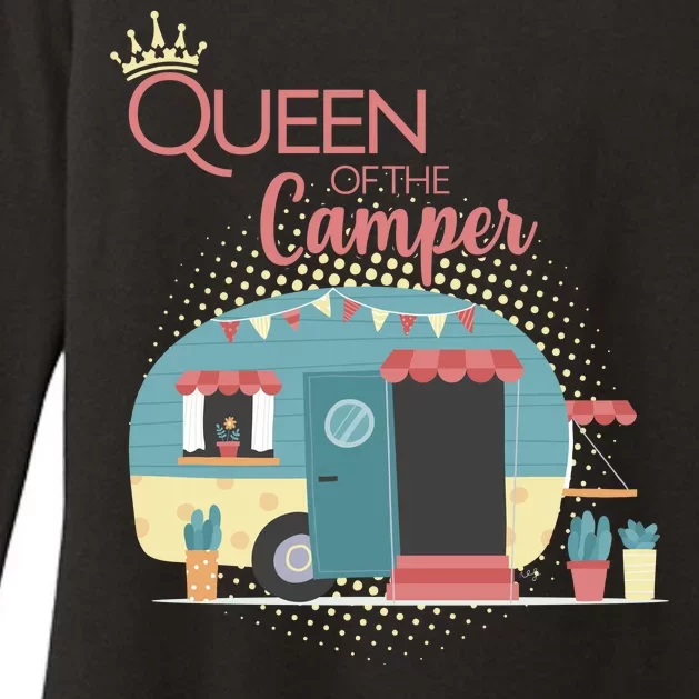 Queen Of The Camper Womens CVC Long Sleeve Shirt