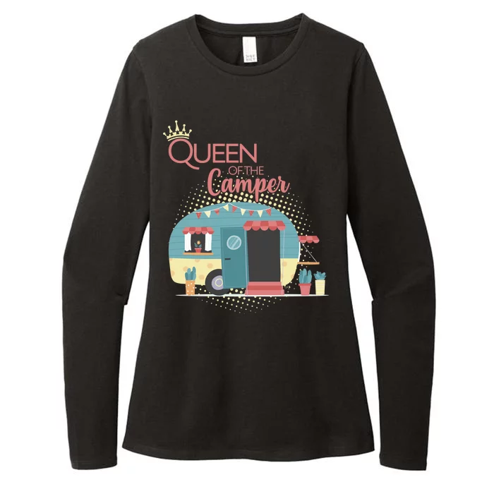 Queen Of The Camper Womens CVC Long Sleeve Shirt