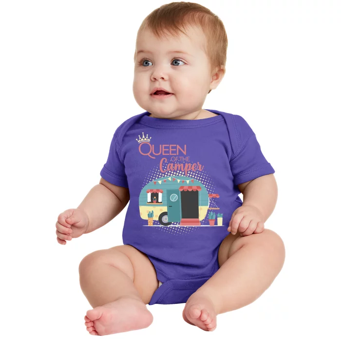 Queen Of The Camper Baby Bodysuit