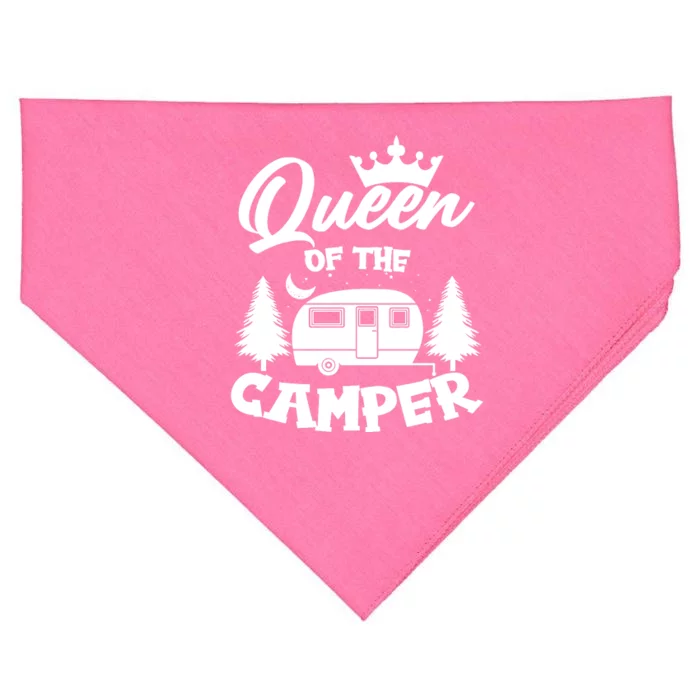 Queen of the Camper Funny Camping USA-Made Doggie Bandana