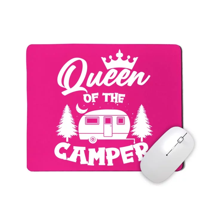 Queen of the Camper Funny Camping Mousepad