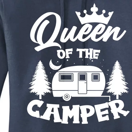 Queen of the Camper Funny Camping Women's Pullover Hoodie