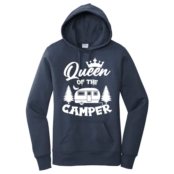 Queen of the Camper Funny Camping Women's Pullover Hoodie