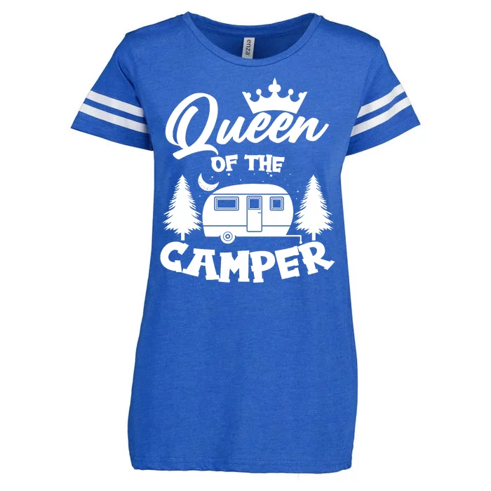 Queen of the Camper Funny Camping Enza Ladies Jersey Football T-Shirt