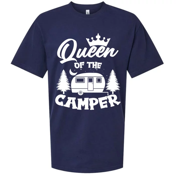 Queen of the Camper Funny Camping Sueded Cloud Jersey T-Shirt