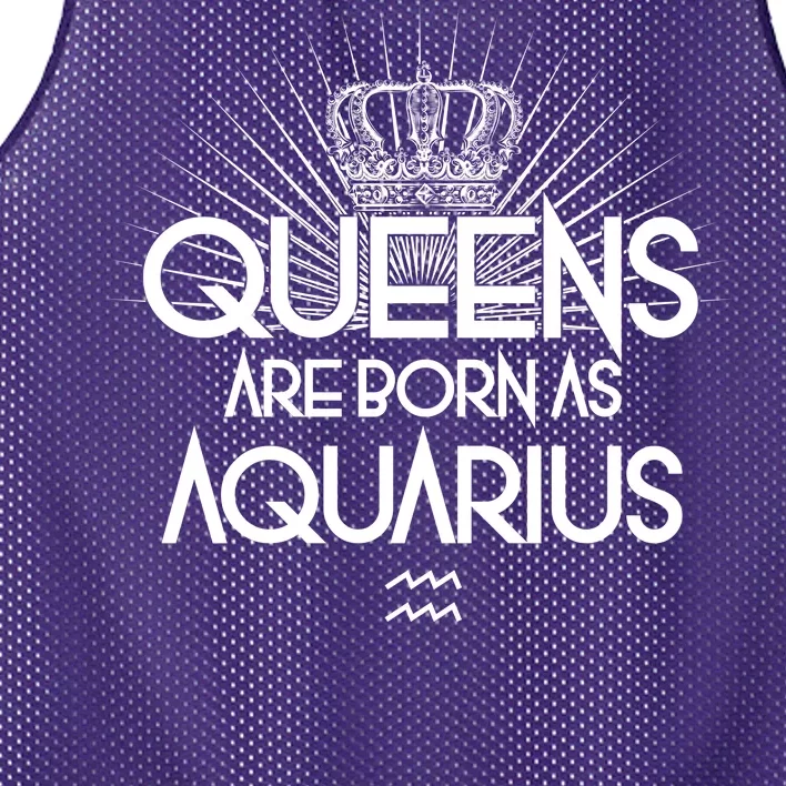 Queens Are Born As Aquarius Mesh Reversible Basketball Jersey Tank