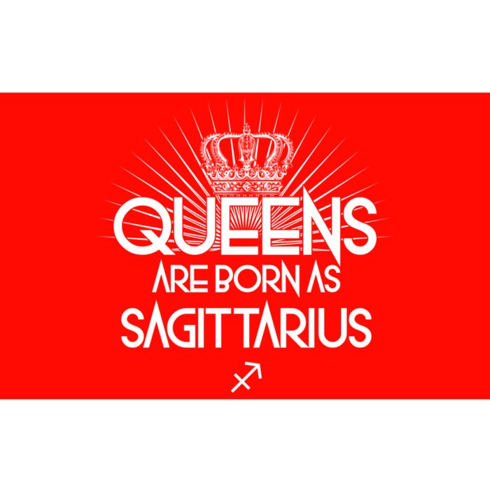 Queens Are Born As Sagittarius Bumper Sticker