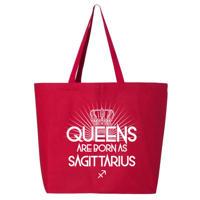 Queens Are Born As Sagittarius 25L Jumbo Tote