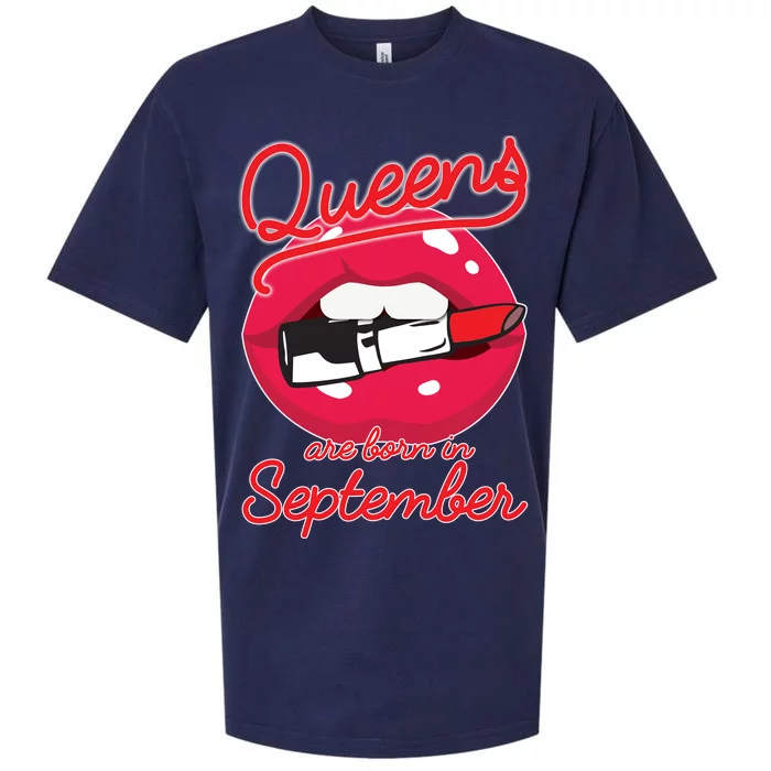 Queens Are Born in September Lipstick Sueded Cloud Jersey T-Shirt