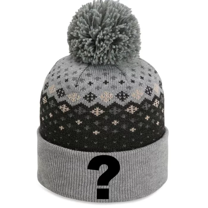 Question Mark Logo The Baniff Cuffed Pom Beanie