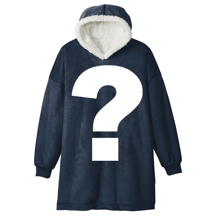 Question Mark Logo Hooded Wearable Blanket