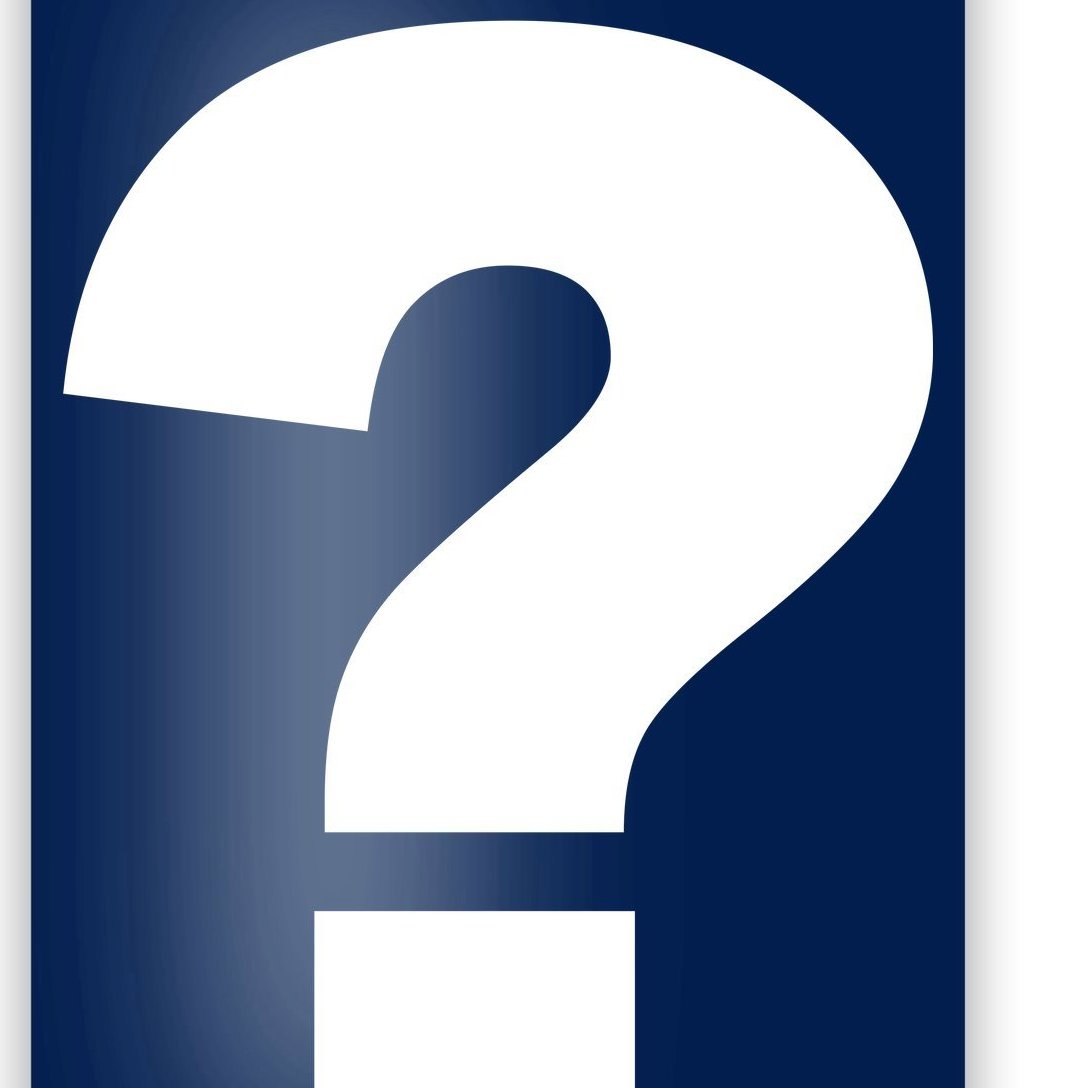 Question Mark Logo Poster | TeeShirtPalace