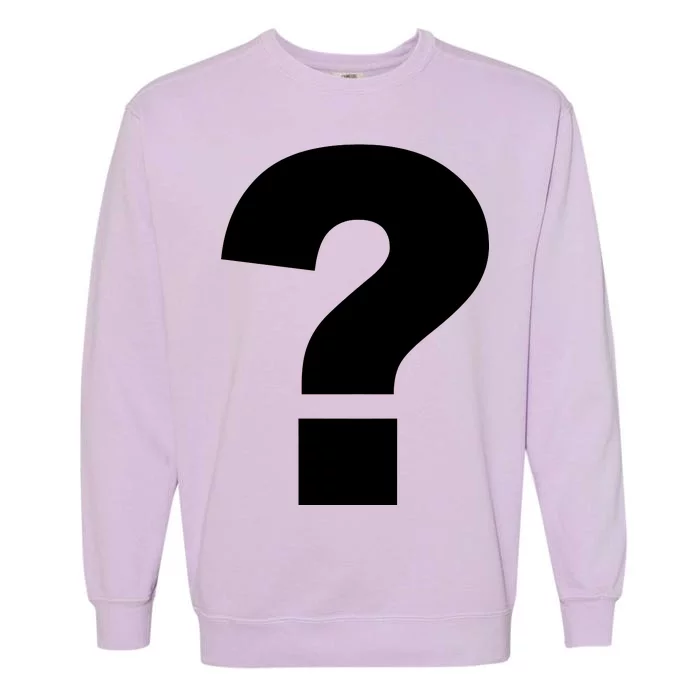 Question Mark Logo Garment-Dyed Sweatshirt