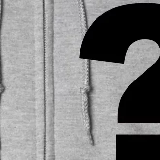 Question Mark Logo Full Zip Hoodie