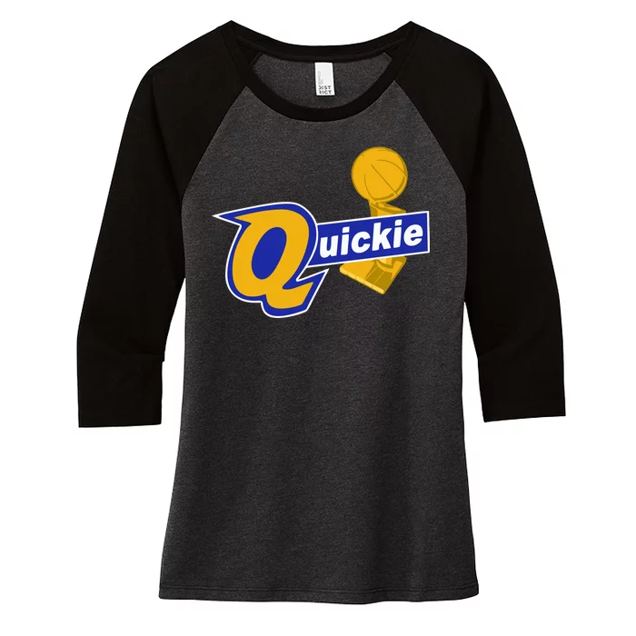 Quickie Women's Tri-Blend 3/4-Sleeve Raglan Shirt