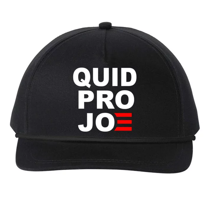 Quid Pro Joe Biden Snapback Five-Panel Rope Hat