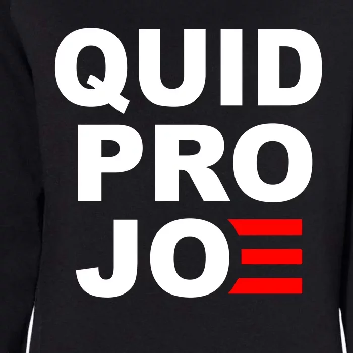 Quid Pro Joe Biden Womens California Wash Sweatshirt